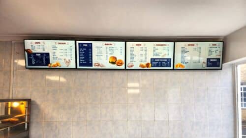 Digital Menu Boards for Fairford Fish Bar