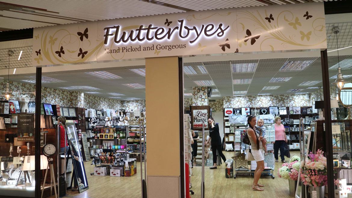 Flutterbyes Maidstone illuminated store sign