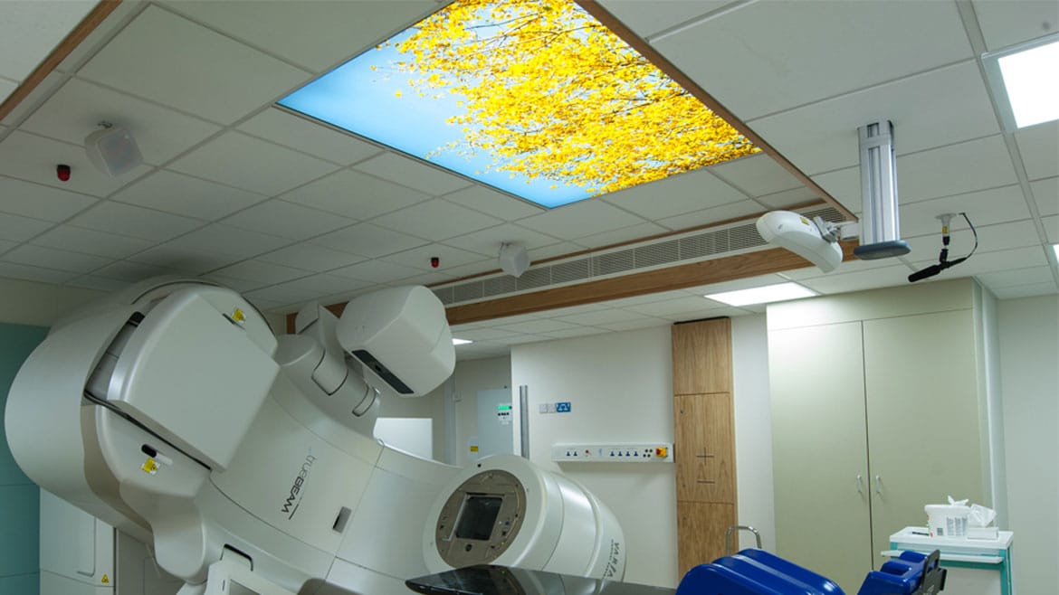 Colchester General Hospital Stretch Fabric Ceiling Lightbox