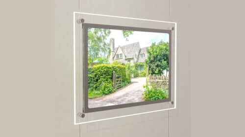 A3 Luxframe Slim Window Lightbox on Cables