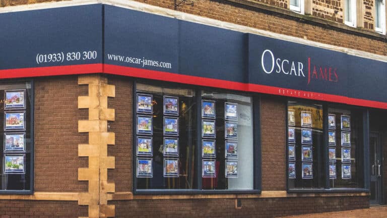 Luxframe Slim Window Light Pockets for Oscar James Estate Agent