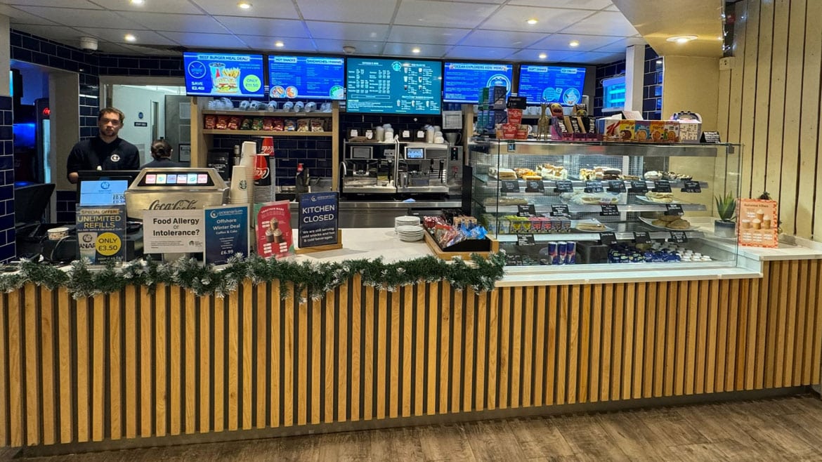 Digital Menu Screens at Bournemouth Aquarium