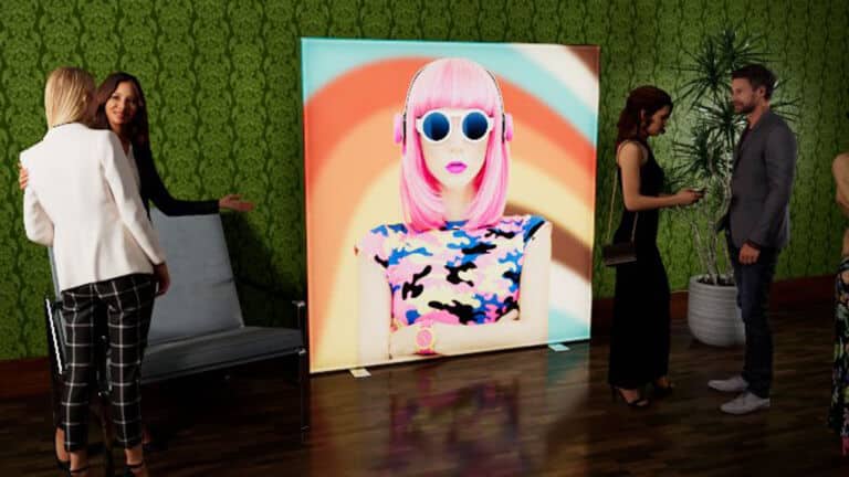 Print Animation Light Box at a Fashion Event