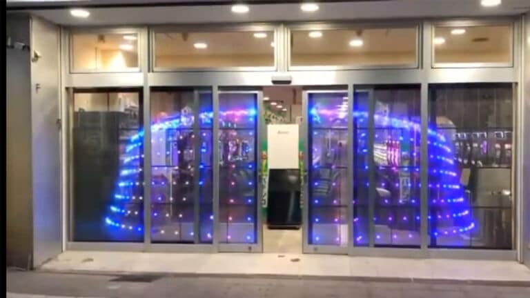 See-Through Digital Film Doors