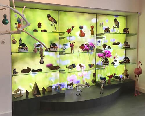 A Stretch Fabric Wall System for Colchester Zoo Shop